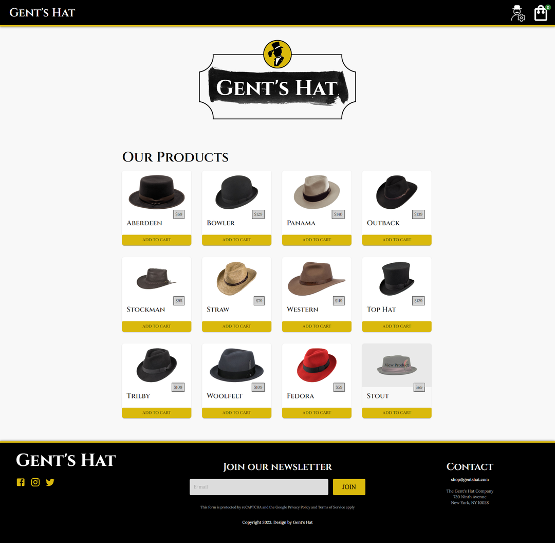 Gent´s Hat project image.